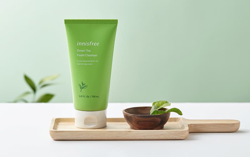 Sữa Rửa Mặt Innisfree Trà Xanh - Top sữa rửa mặt cho da dầu mụn 