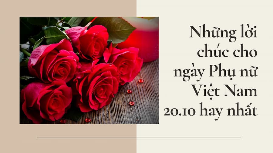 Tổng hợp những lời chúc 20/10 hay nhất, ý nghĩa nhất